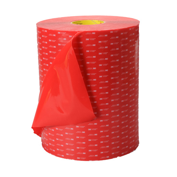 3M VHB Dubbelz. Acrylaat Schuimtape 4915F op maat te snijden (max 1140mm)/25mtr, 1,5mm dik, transparant